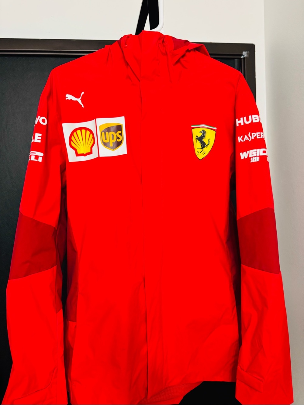 Puma Ferrari Red Team rain Jacket